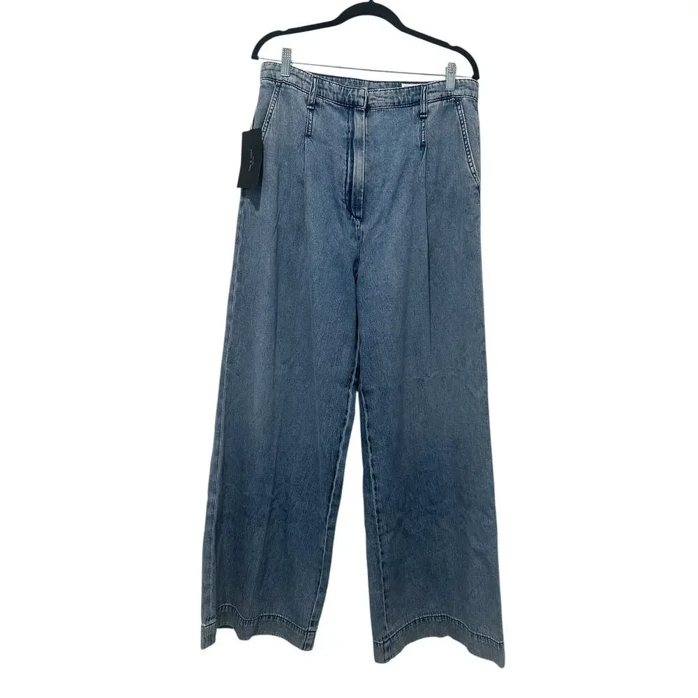 Rag & Bone Aurora Wide Leg High Waisted Trouser Denim Jeans Size 29